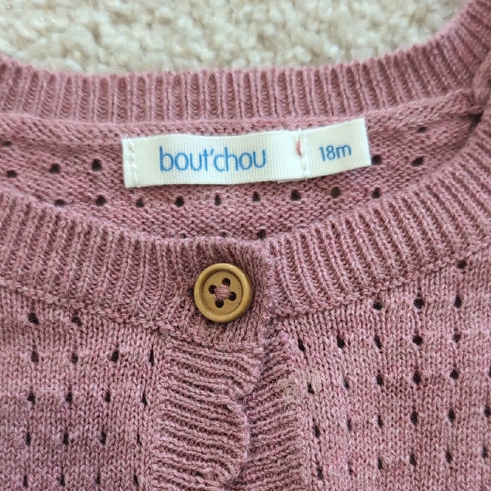 Pink Button-Up Sweater - Picture 2 of 3